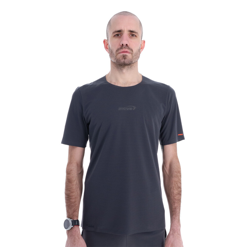 Inov8 Airlite Pro Men's Short Sleeve T-shirt in Black-2