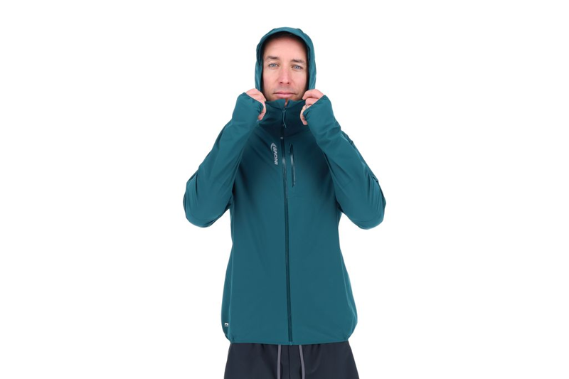 Inov8 Stormshell FZ V2 Men's Waterpoof Running Jacket in Dark Teal-3