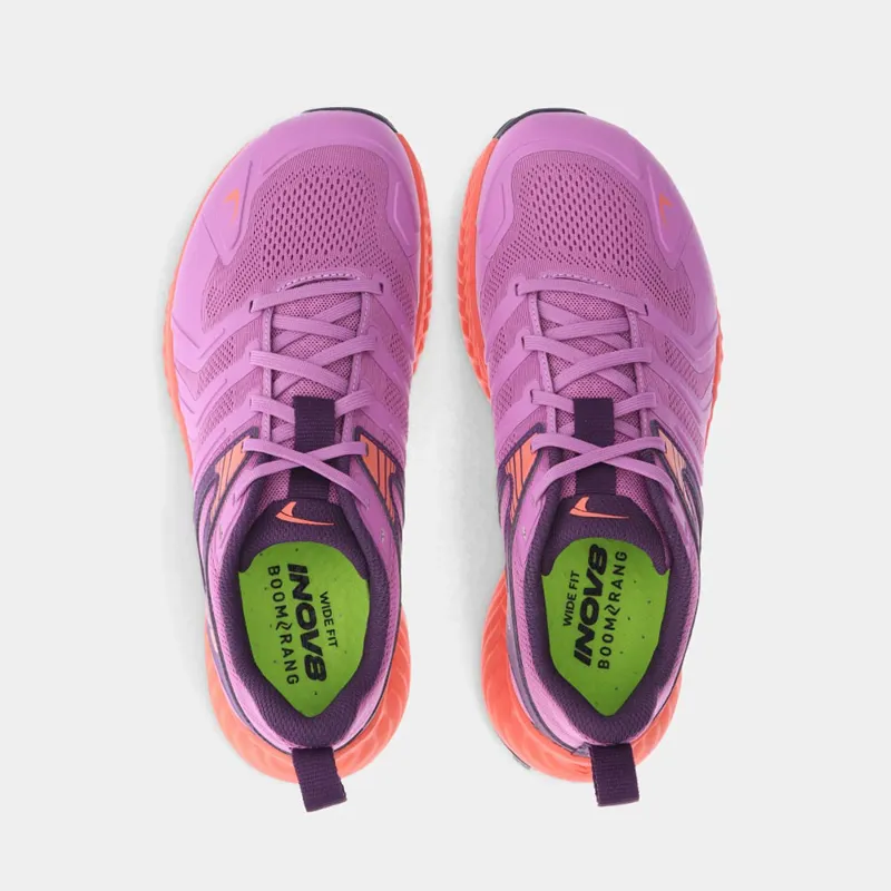 Inov8 Trailtalon Standard Women's Trail Running Shoe in Purple/Coral-2