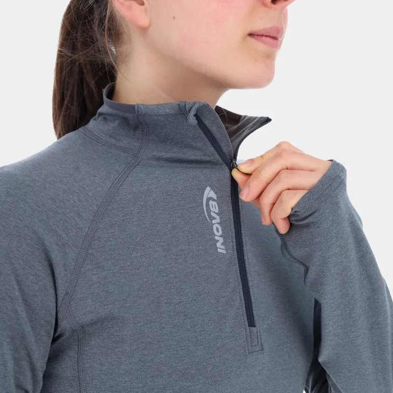 Inov8 Active HZ Midlayer Women's Running Top in Grey-3