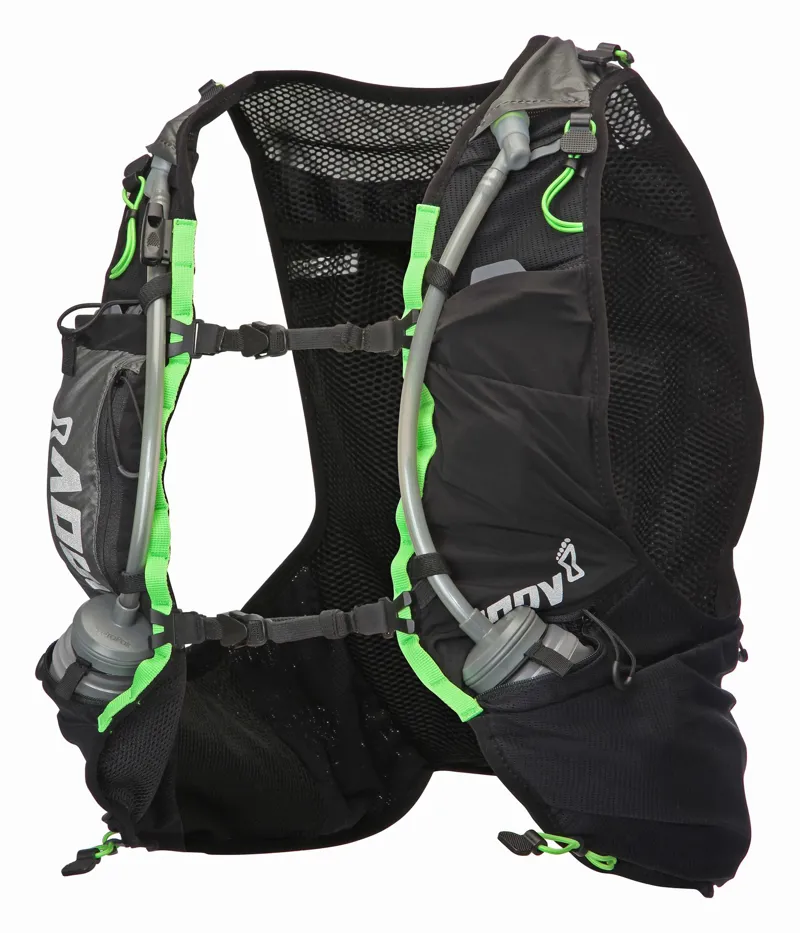 Inov8 Race Ultra Pro 5 Vest Running Pack in Black/Green-3