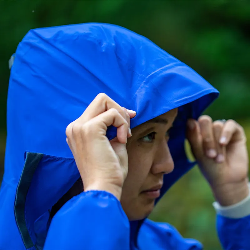 Inov8 Stormshell FZ Women's Waterproof Running Jacket in Blue-6