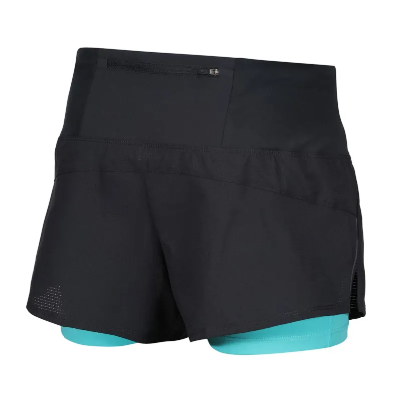 Inov8 TrailFly Ultra 3-inch 2in1 Women's Running Short in Black/Teal-3
