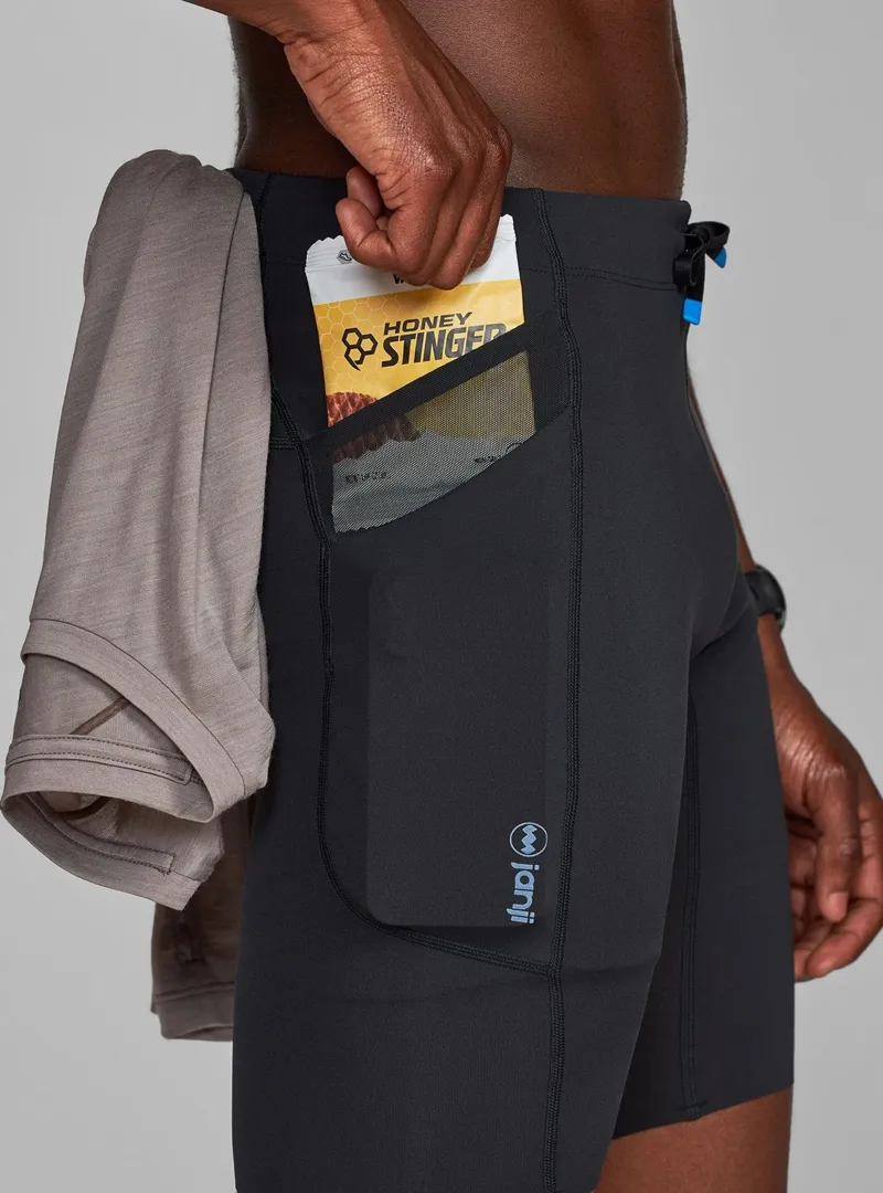 Janji 8inch Trail Half Tight Men's Running Tight in Midnight-5