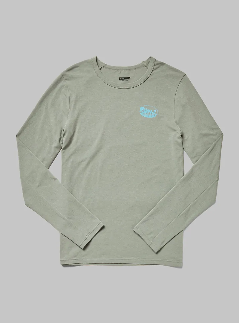 Janji Circa Daily Long Sleeve Men's Top in Glacial Pinnacle