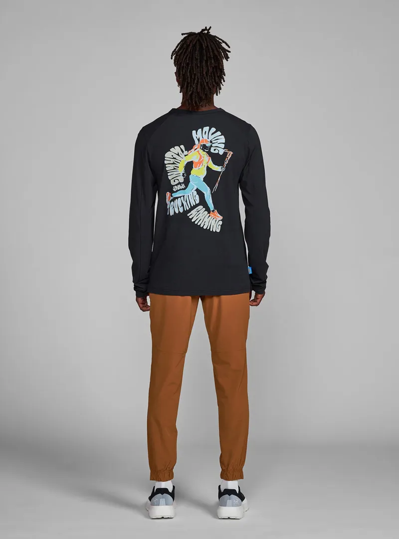 Janji Circa Daily Long Sleeve Men's Top in Midnight Trekker-3