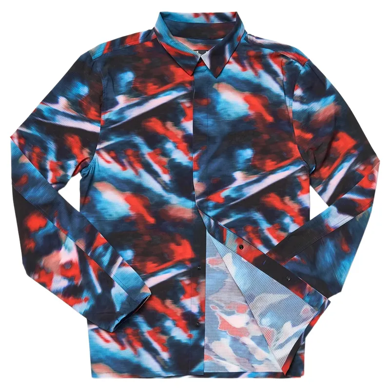 Janji Trekker Snappy Long Sleeve Men's Shirt in Riders On The Storm-1
