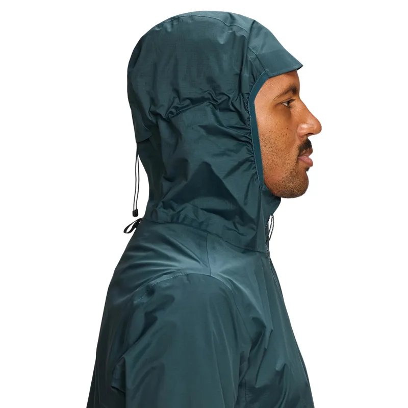 Janji Rainrunner Pack Jacket Men's Waterproof Jacket in Atlantis-5