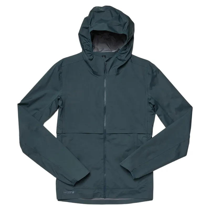 Janji Rainrunner Pack Jacket Men's Waterproof Jacket in Atlantis-1