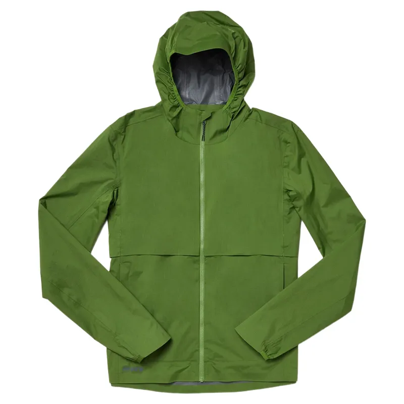 Janji Rainrunner Pack Jacket Men's Waterproof Jacket in Leaf-1