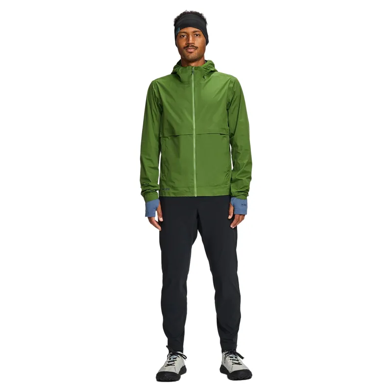 Janji Rainrunner Pack Jacket Men's Waterproof Jacket in Leaf-2