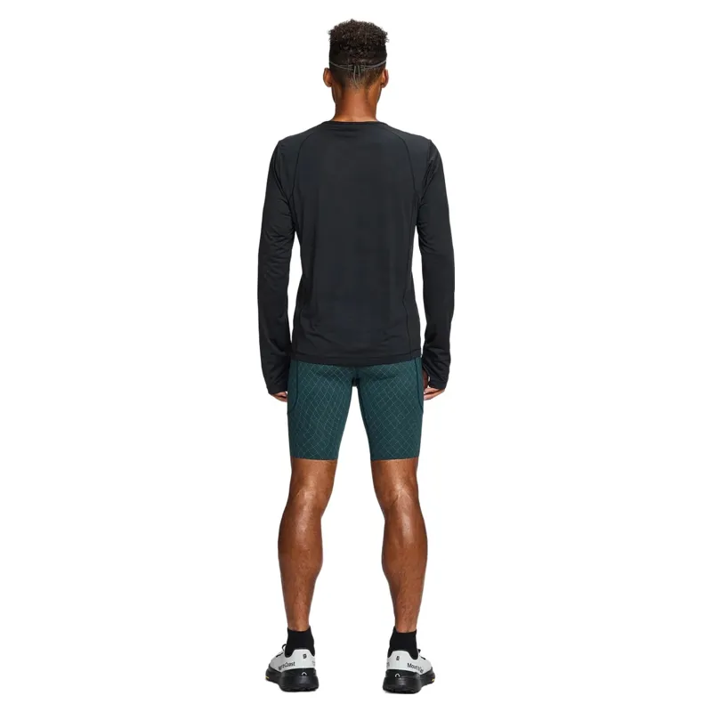 Janji Men's Run All Day Long Sleeve T-shirt in Ruins Hi-Vis Midnight-1
