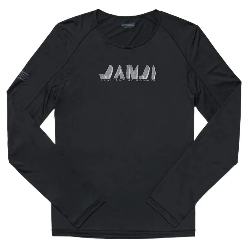 Janji Men's Run All Day Long Sleeve T-shirt in Ruins Hi-Vis Midnight-3