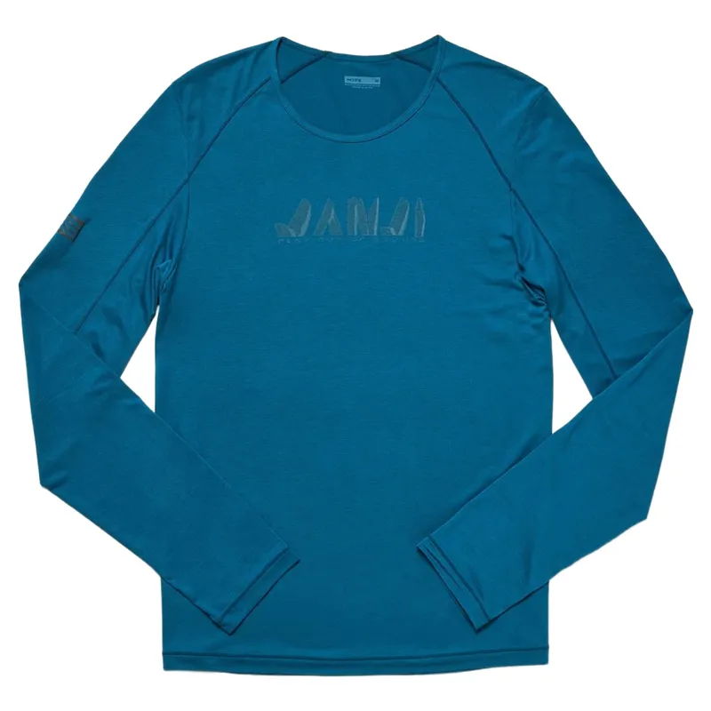 Janji Men's Run All Day Long Sleeve T-shirt in Ruins Tidal-3
