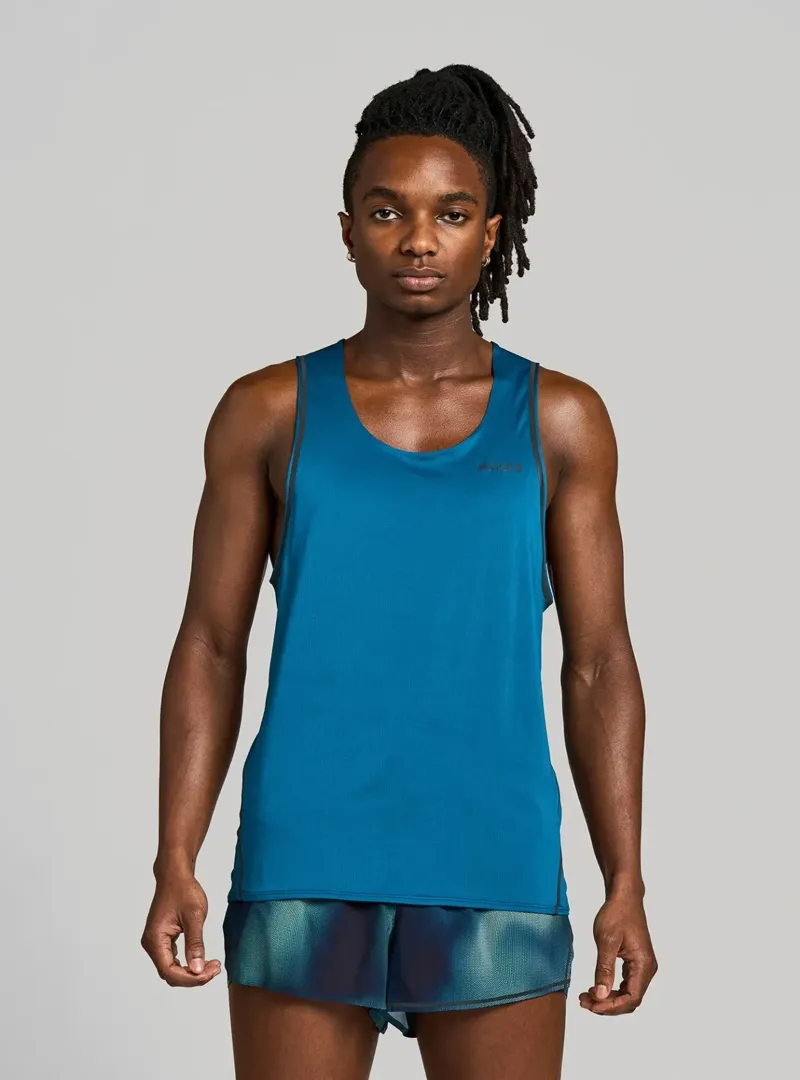 Janji Pinnacle Ultra Men's Singlet in Tidal