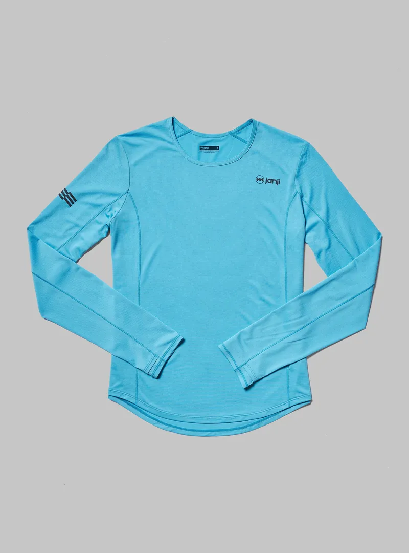 Janji Run All Day Long Sleeve Women's Running Top in Skybird