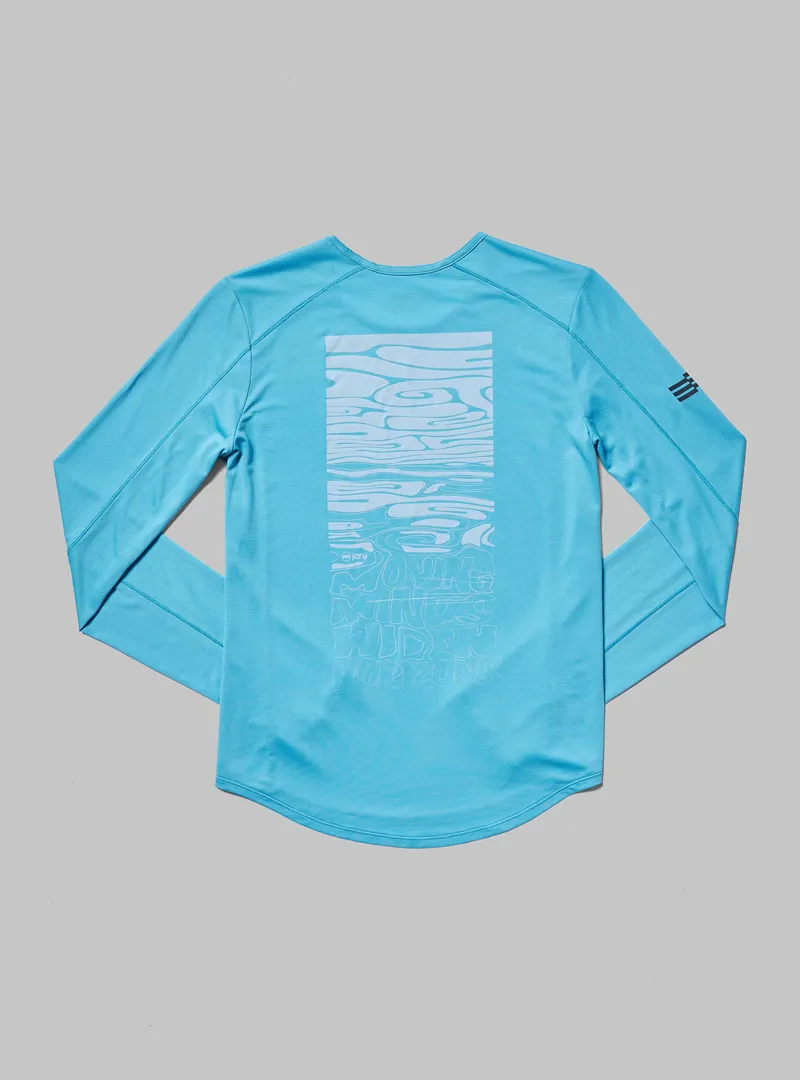 Janji Run All Day Long Sleeve Women's Running Top in Skybird-1