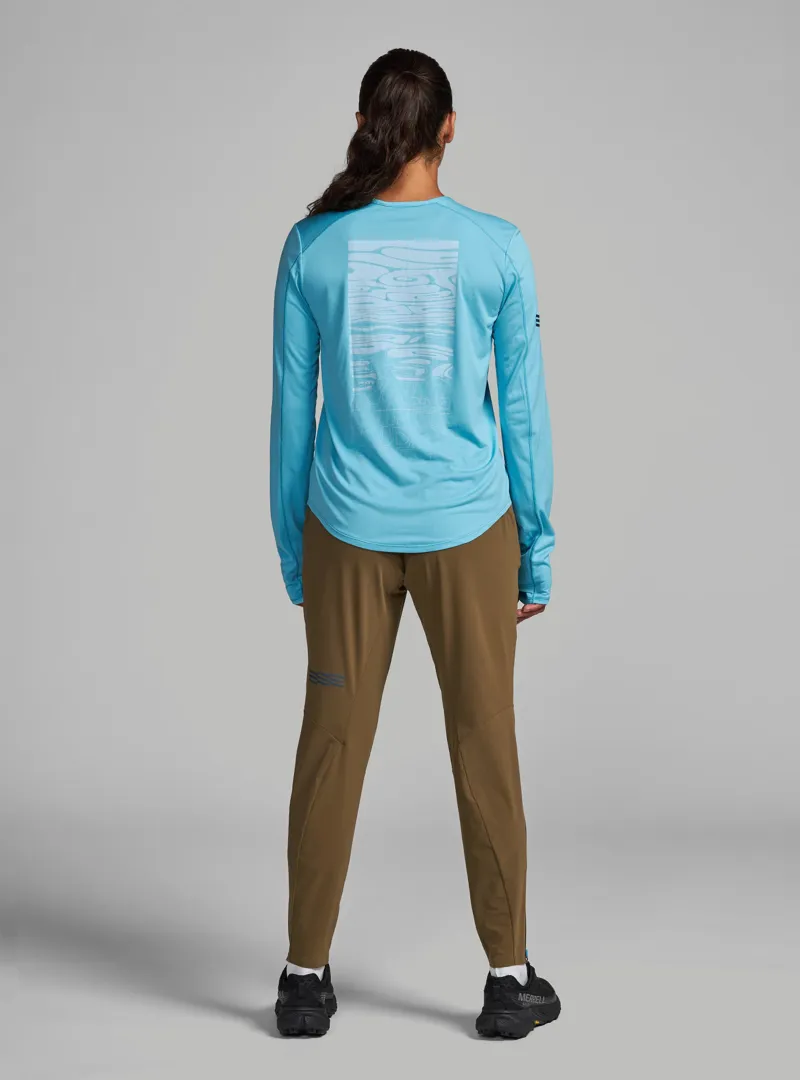 Janji Run All Day Long Sleeve Women's Running Top in Skybird-3