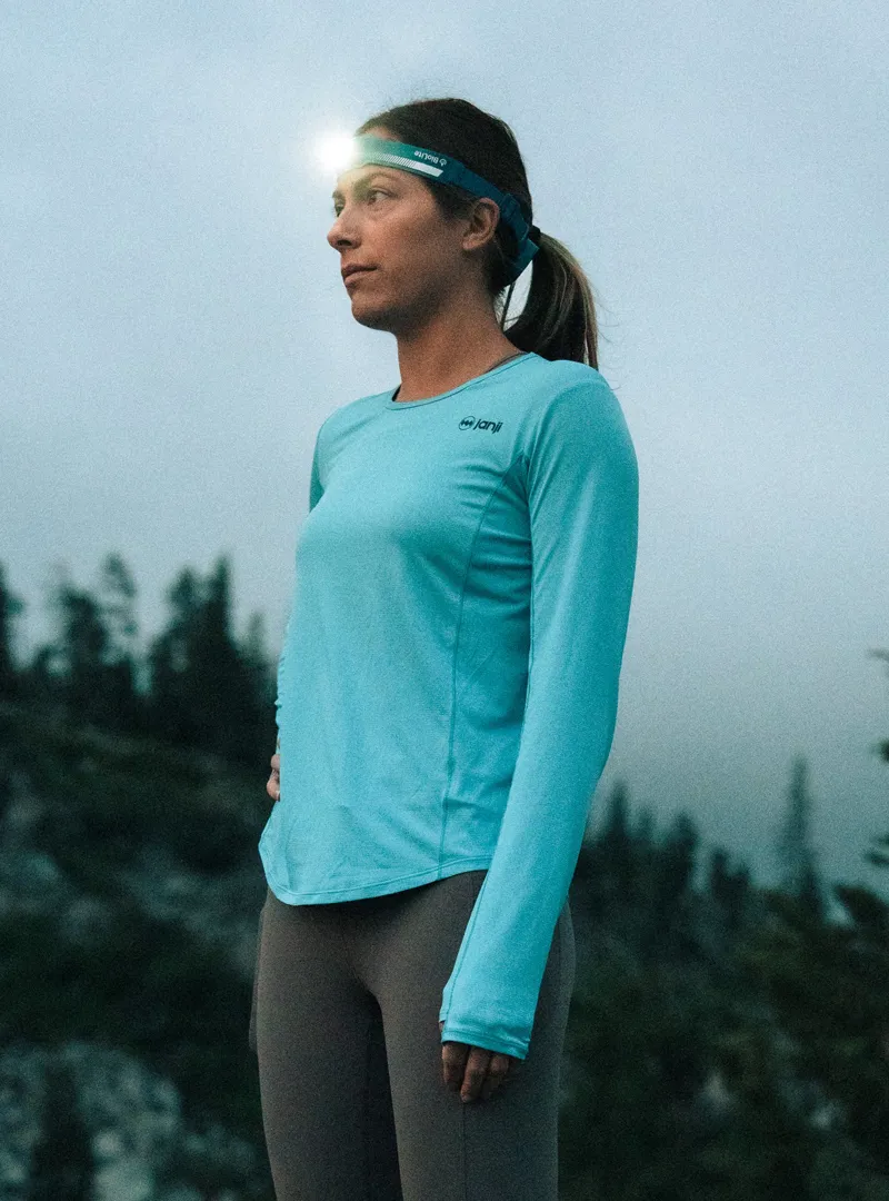 Janji Run All Day Long Sleeve Women's Running Top in Skybird-5