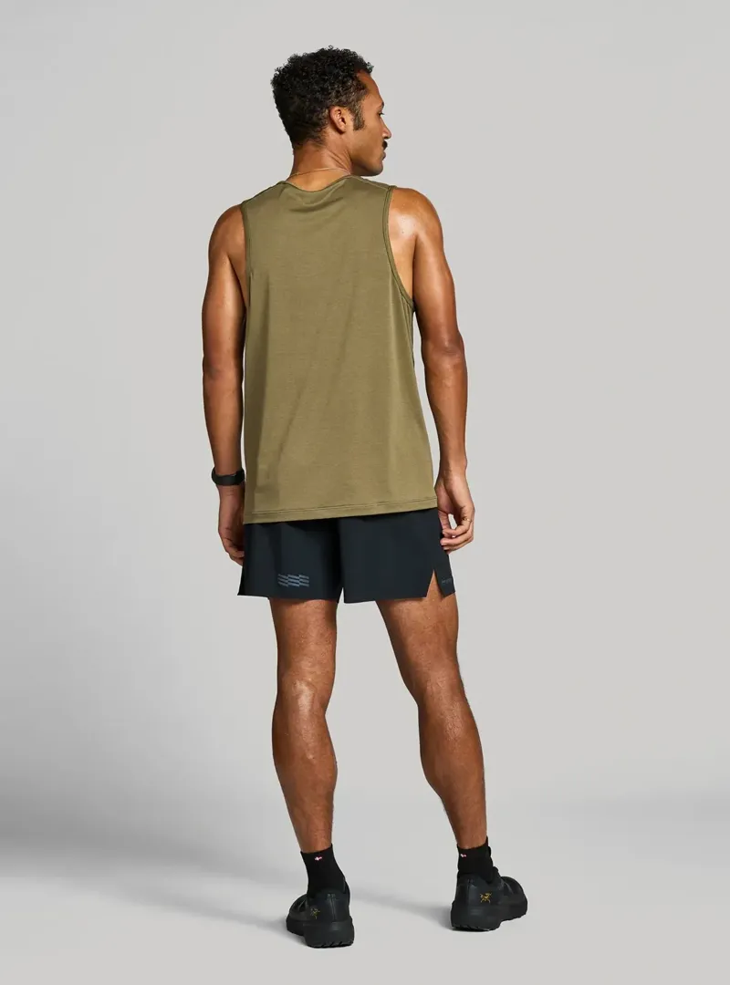 Janji Run All Day Men's Running Tank in Conifer-2