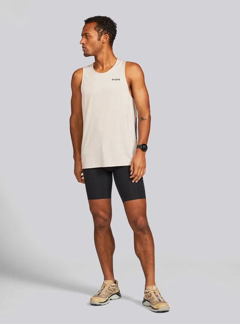 Janji Run All Day Men's Tank Running Top in Sandstorm-2