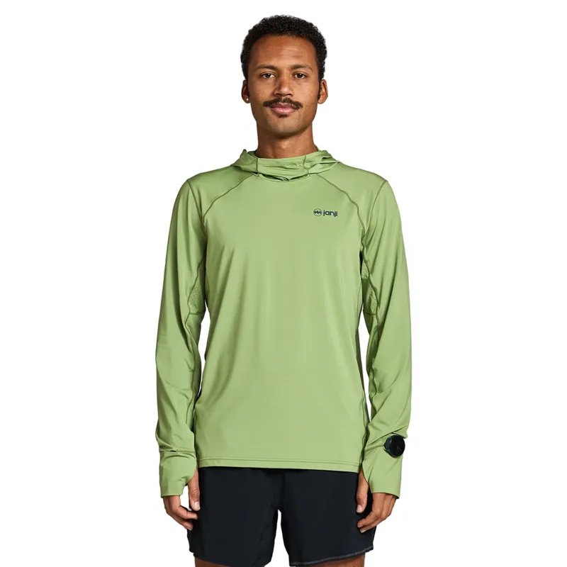 Janji Sunchaser 50 Men's Hooded Long Sleeve in Tea