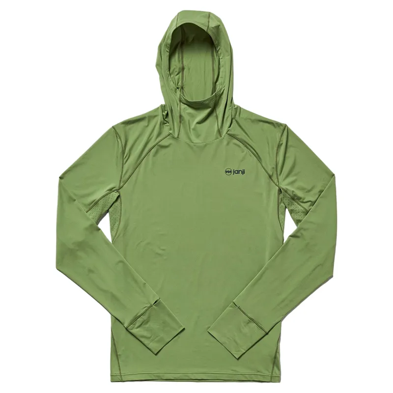 Janji Sunchaser 50 Men's Hooded Long Sleeve in Tea-5