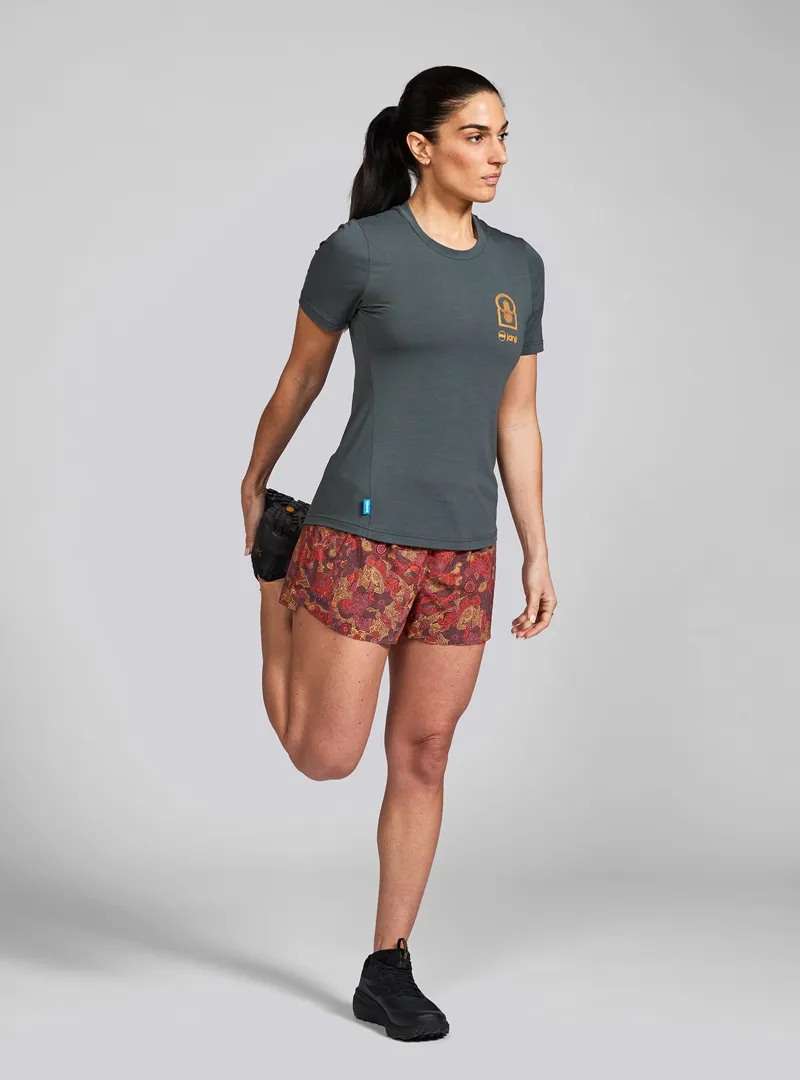Janji Circa Daily Tee Women's Running Top in Paisley Handicraft-2