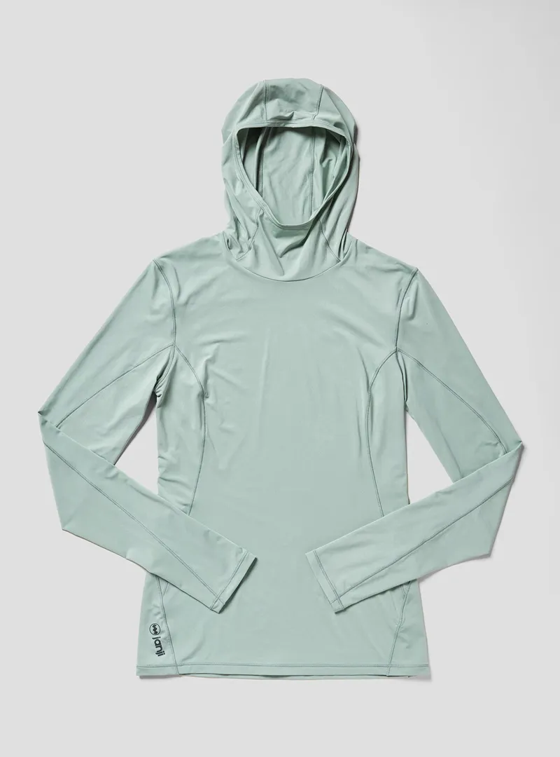 Janji Women's Sunchaser 50 Hooded Long Sleeve in Thistle