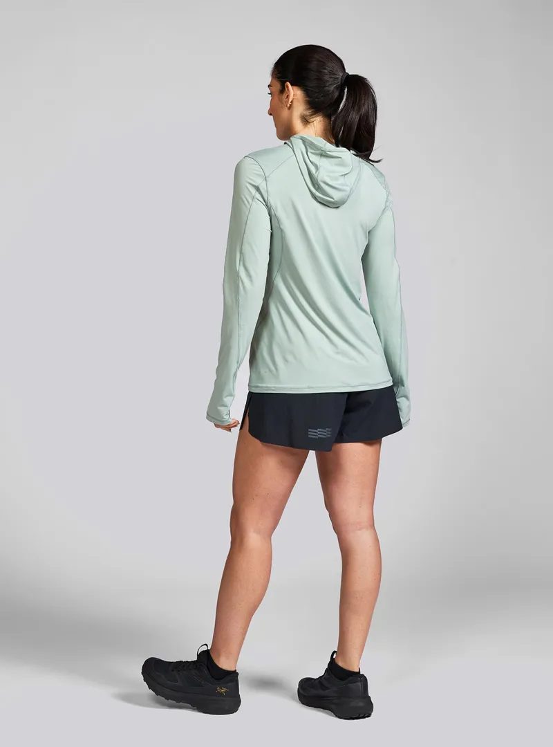 Janji Women's Sunchaser 50 Hooded Long Sleeve in Thistle-3