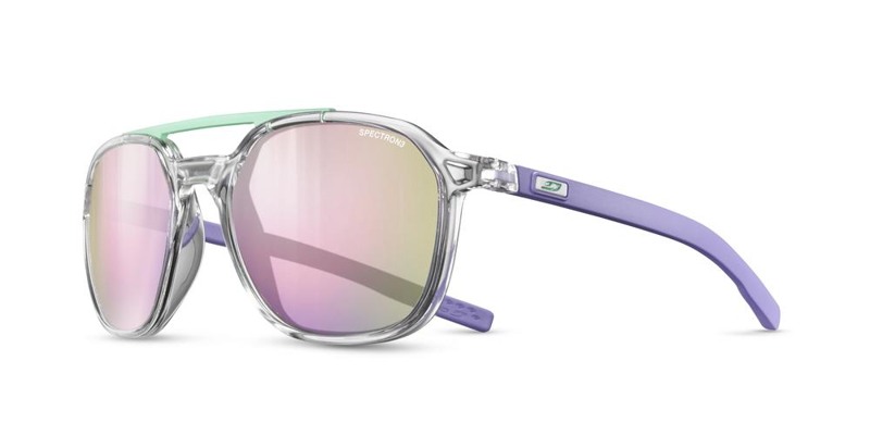 Julbo Slack Running Sunglasses with Spectron 3 Lens in Translucent Crystal/Purple