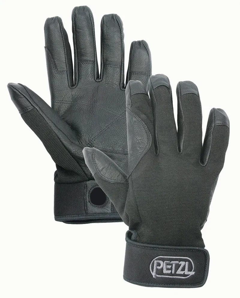 Petzl Cordex Belay/Rappel Gloves in Black