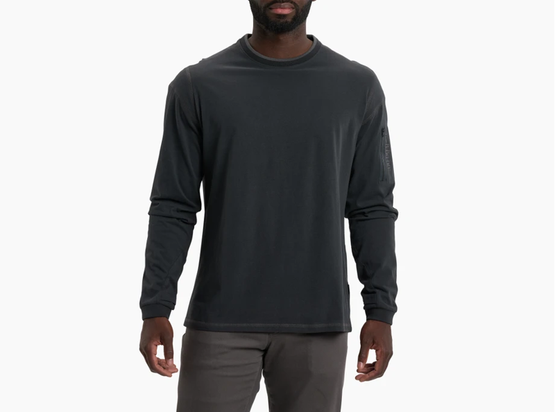 Kuhl Kommando Crew Men's Longsleeve Top in Onyx