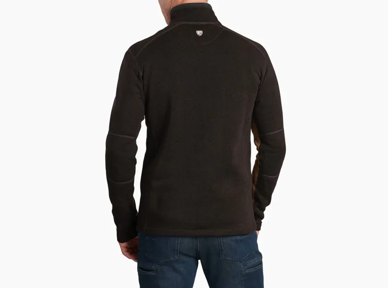 Kuhl Revel 1/4 Zip Men's Fleece in Charcaol/Teak-1
