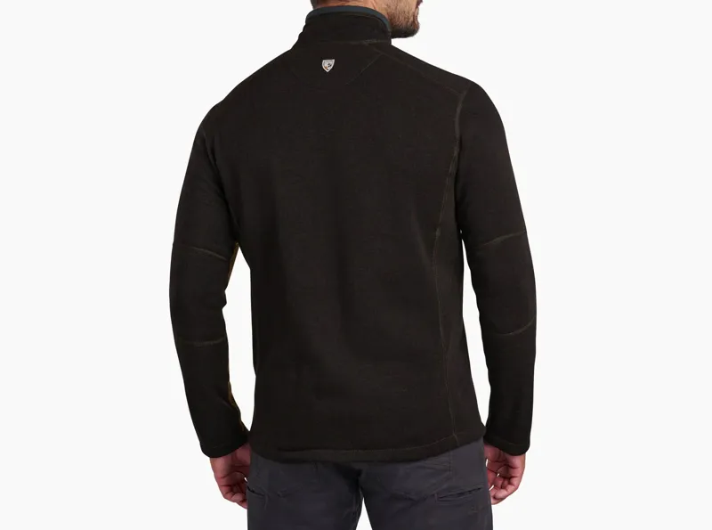 Kuhl Revel 1/4 Zip Men's Fleece in Charcoal/Grain-1