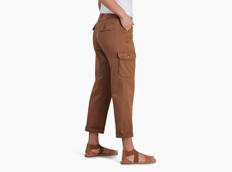 Kuhl Kultivatr Kargo Crop Women's Trouser in Tuscan Sun-1