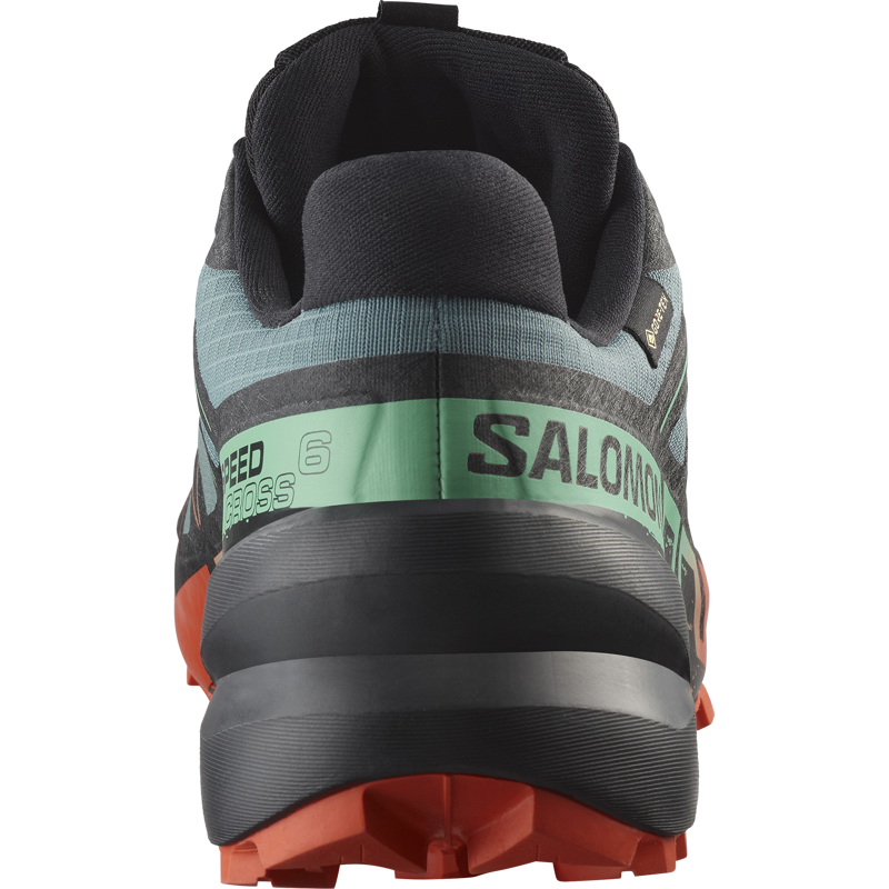 Salomon Speedcross 6 GTX Men's Trail Running Shoe in North Atlantic/Black/Cherry Tomato-1