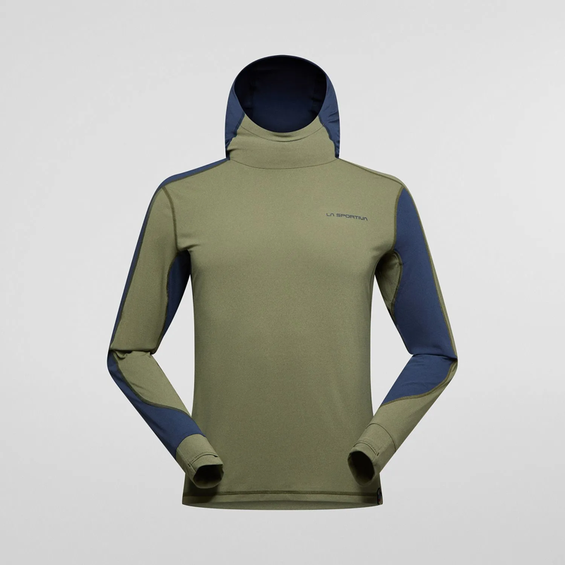 La Sportiva Cloud Shadow Men's Sun Hoody in Cypress/Night Sky