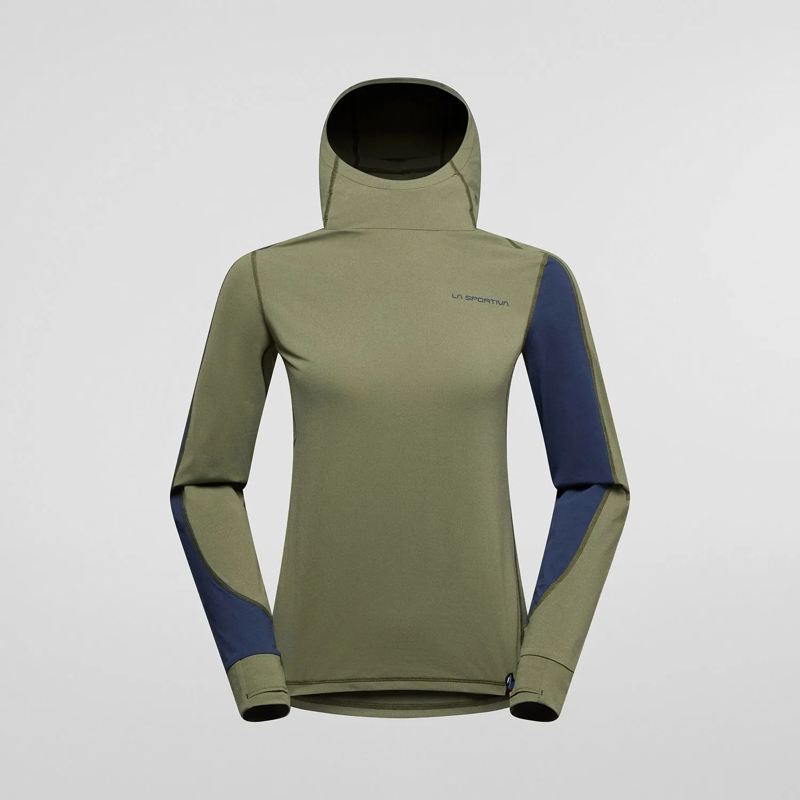 La Sportiva Cloud Shadow Women's Sun Hoody in Cypress/Night Sky