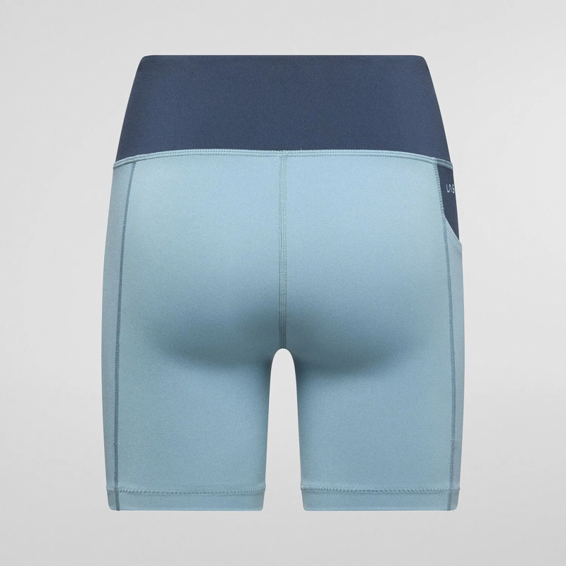 La Sportiva Cosmosis Women's 6inch Short in Limestone/Night Sky-1