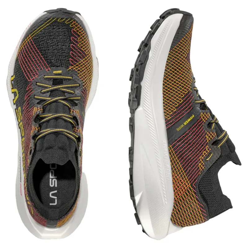 La Sportiva Prodigio Pro Men's Trail Running Shoe in Black/Yellow-1