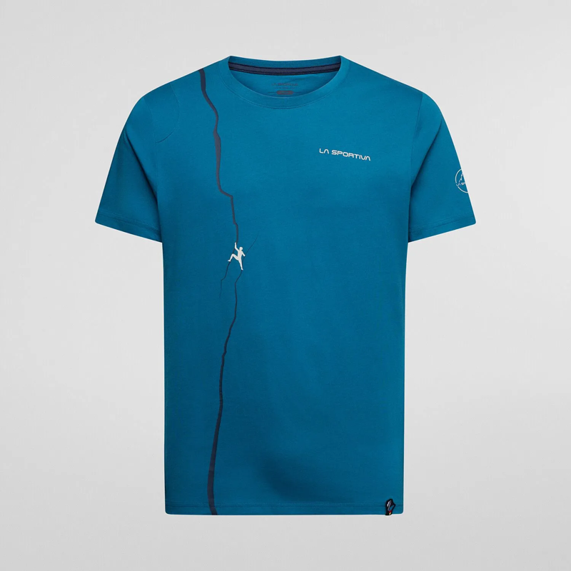 La Sportiva Route Men's T-Shirt in Lake/Night Sky