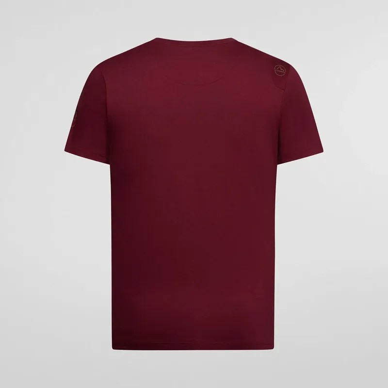 La Sportiva Route Men's T-Shirt in Redwood/Mountain Red-1