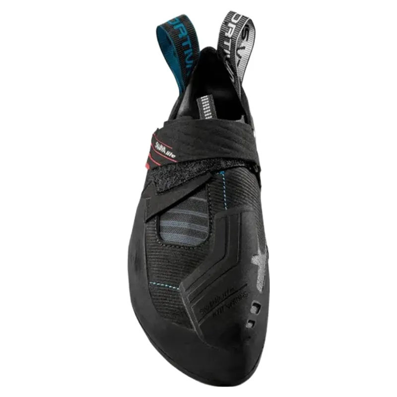 La Sportiva Skwama Lite Women's Climbing Shoe in Black/Malibu Blue-1