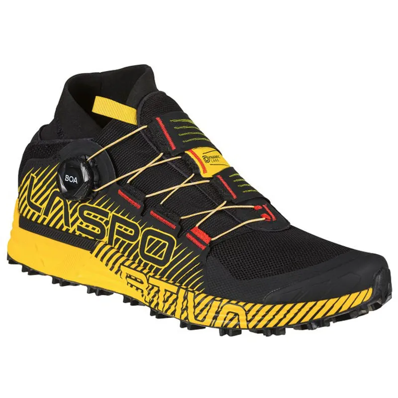 La Sportiva Cyklon Men's Fell/Trail Running Shoe in Black/Yellow-5
