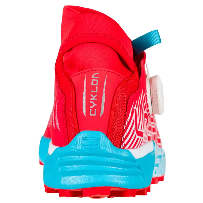 La Sportiva Cyklon Women's Fell/Trail Running Shoe Hibiscus/Malibu Blue-4