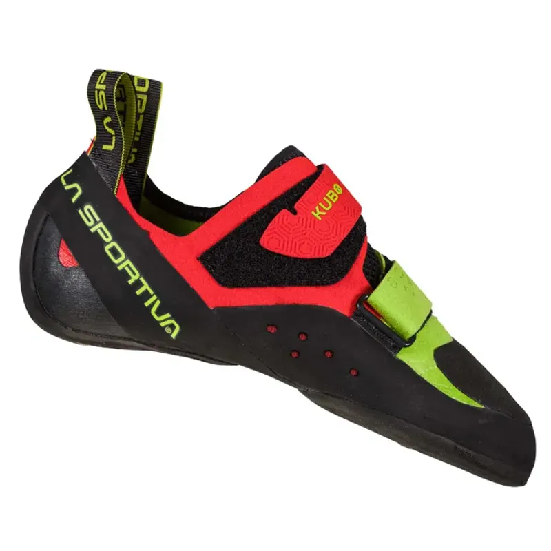 La Sportiva Kubo Men's Climbing Shoe in Goji/Neon