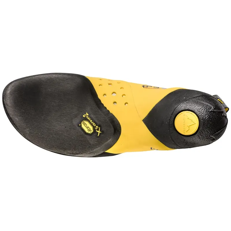 La Sportiva Solution Men's Climbing Shoe in White/Yellow-2