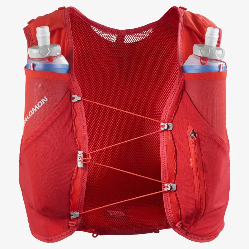 Salomon ADV Skin 5 Unisex Running Vest in Flame Scarlet/Haute Red-1