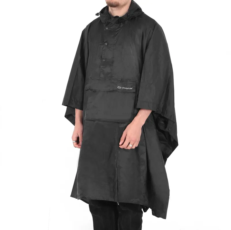 Lifesystems Waterproof Travel Poncho in Black-2